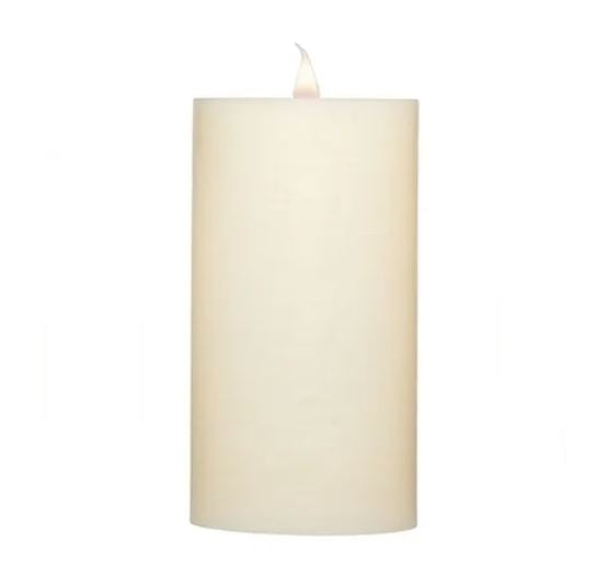 Ivory Rustic Candle Pillar
