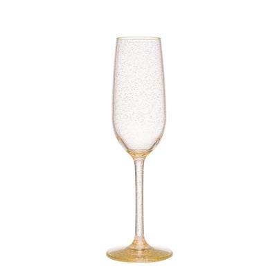Glittered Champagne Flute