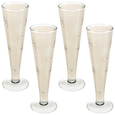 Glass Etched Champagne Flute