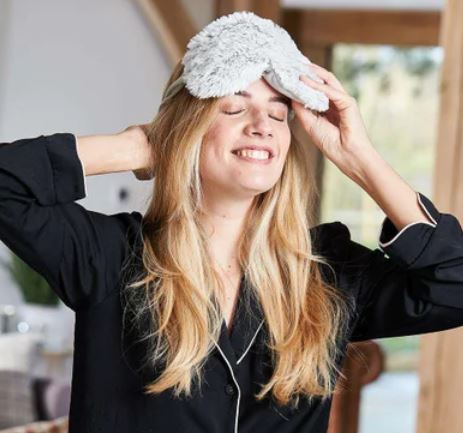 Gray Marshmallow Warmies Eye Mask